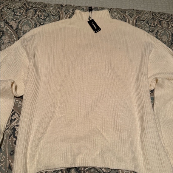 Express ribbed mock neck sweater - Picture 4 of 5